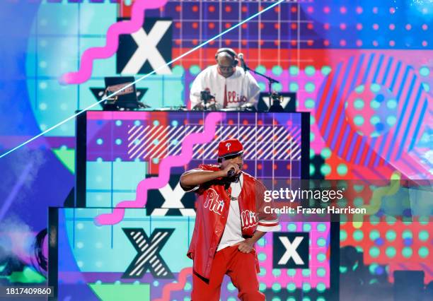 Will Smith AKA the Fresh Prince and DJ Jazzy Jeff perform onstage during A GRAMMY Salute to 50 Years of Hip-Hop at YouTube Theater on November 08,...