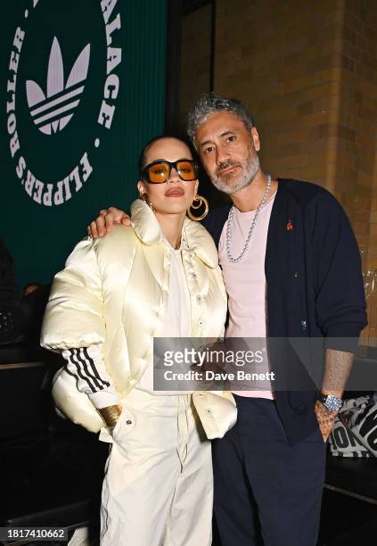 Rita Ora and Taika Waititi attend Flipper's Roller Boogie Palace x adidas Originals journey through the explosive music and entertainment scenes of...