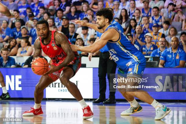 Gary Clark of the Hawks in action during the round nine NBL match between Brisbane Bullets and Illawarra Hawks at Nissan Arena, on December 3 in...
