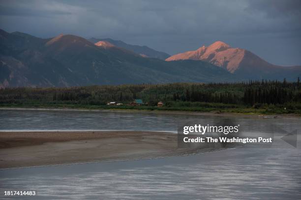 The Yukon River seen on August 17, 2023 in Eagle, Alaska. King and chum salmon runs on the Yukon have seen record lows in recent years and have had...