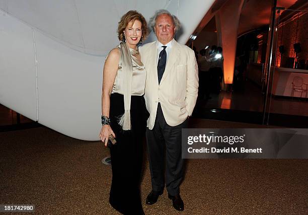 Co-director of the Serpentine Gallery Julia Peyton-Jones and editor of Vanity Fair Graydon Carter attend a donors dinner hosted by Michael Bloomberg...