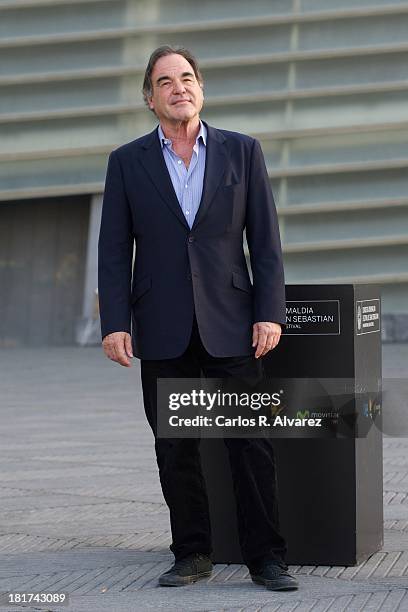 Director Oliver Stone attends the "The Untold History of the United States" photocall during the 61st San Sebastian Film Festival at the Kursaal...