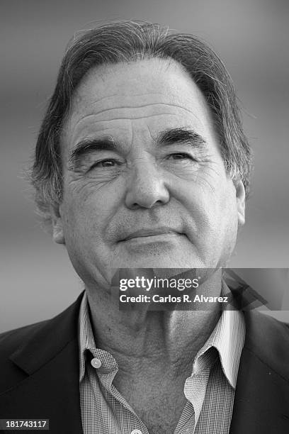 Director Oliver Stone attends the "The Untold History of the United States" photocall during the 61st San Sebastian Film Festival at the Kursaal...