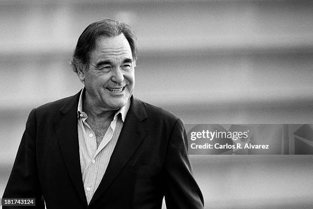 Director Oliver Stone attends the "The Untold History of the United States" photocall during the 61st San Sebastian Film Festival at the Kursaal...