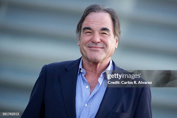 Director Oliver Stone attends the "The Untold History of the United States" photocall during the 61st San Sebastian Film Festival at the Kursaal...