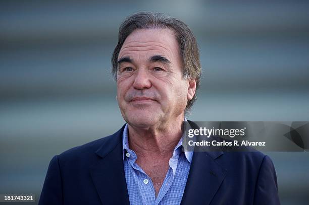 Director Oliver Stone attends the "The Untold History of the United States" photocall during the 61st San Sebastian Film Festival at the Kursaal...