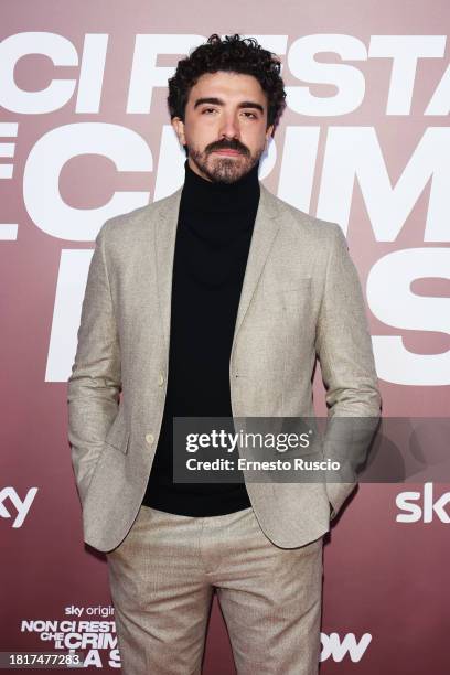 Kabir Cavani attends the premiere for "Non Ci Resta Che Il Crimine - La Serie" on November 27, 2023 in Rome, Italy.