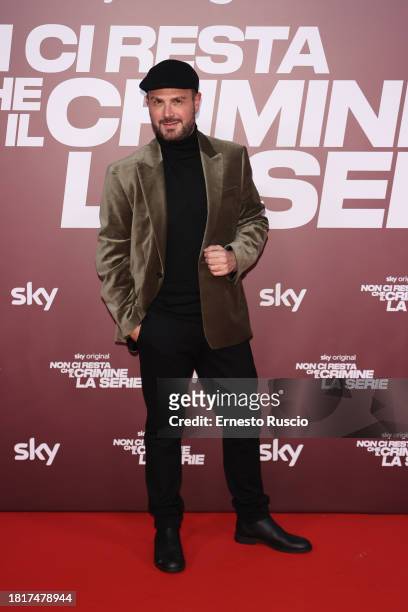 Antonello Lauretti attends the premiere for "Non Ci Resta Che Il Crimine - La Serie" on November 27, 2023 in Rome, Italy.