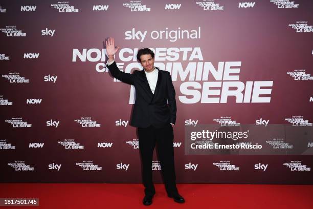 Giampaolo Morelli attends the premiere for "Non Ci Resta Che Il Crimine - La Serie" on November 27, 2023 in Rome, Italy.