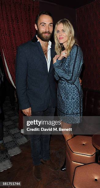 James Middleton and Donna Air attends the launch of Ruski's Tavern on September 24, 2013 in London, England.