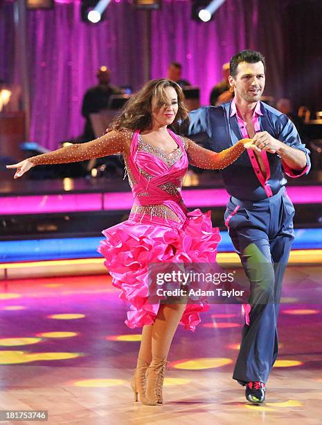 Episode 1702" - The competition heated up on a Latin-themed "Dancing with the Stars" as the celebrities took on new dance routines - a Samba, Jive,...