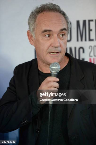 Ferran Adria attends "Spain's Great Match" Culinary Event at The NoMad Hotel on September 24, 2013 in New York City.