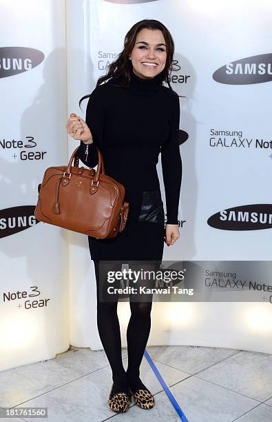 Samantha Barks attends the launch of Samsung's Galaxy Gear and Galaxy Note 3 at ME Hotel on September 24, 2013 in London, England.