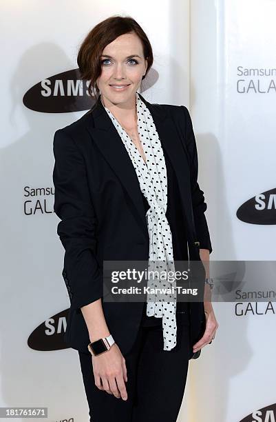 Victoria Pendleton attends the launch of Samsung's Galaxy Gear and Galaxy Note 3 at ME Hotel on September 24, 2013 in London, England.