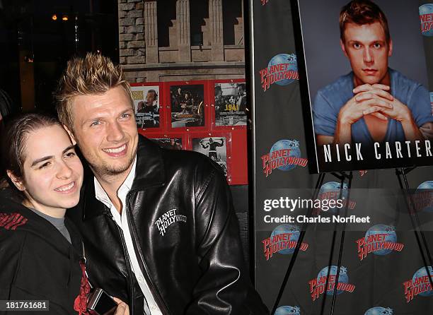 Nick Carter visits Planet Hollywood Times Square on September 24, 2013 in New York City.