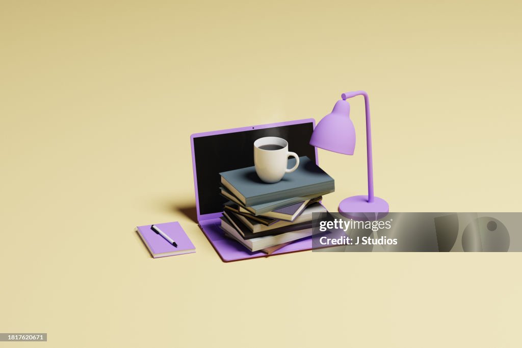 Working from home concept