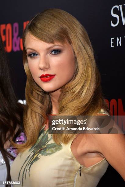 Singer Taylor Swift arrives at the world premiere of "Romeo and Juliet" at the ArcLight Hollywood on September 24, 2013 in Hollywood, California.