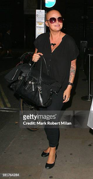 Gail Porter attending the Tim Drummond and Phil Hawksworth book launch party at the Sanctum Soho Hotel on September 24, 2013 in London, England.