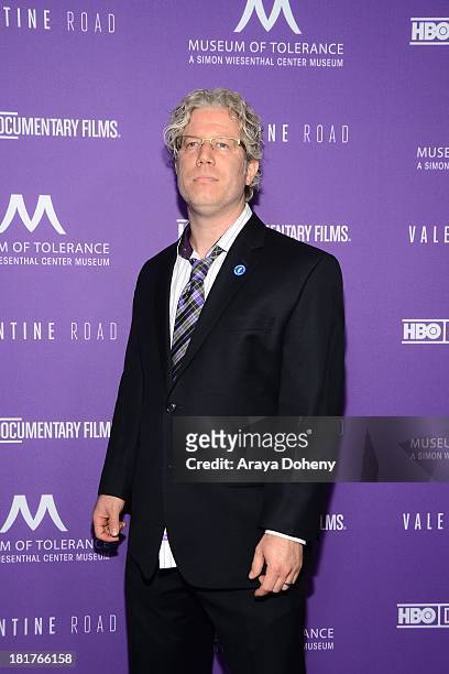 Eddie Schmidt attends the Los Angeles premiere screening of "Valentine Road" at Museum Of Tolerance on September 24, 2013 in Los Angeles, California.