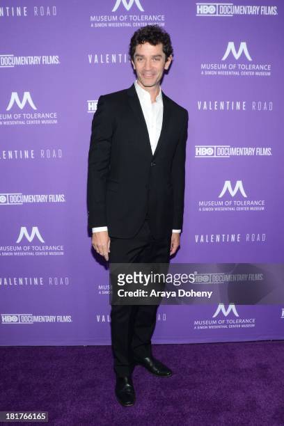 James Frain attends the Los Angeles premiere screening of "Valentine Road" at Museum Of Tolerance on September 24, 2013 in Los Angeles, California.