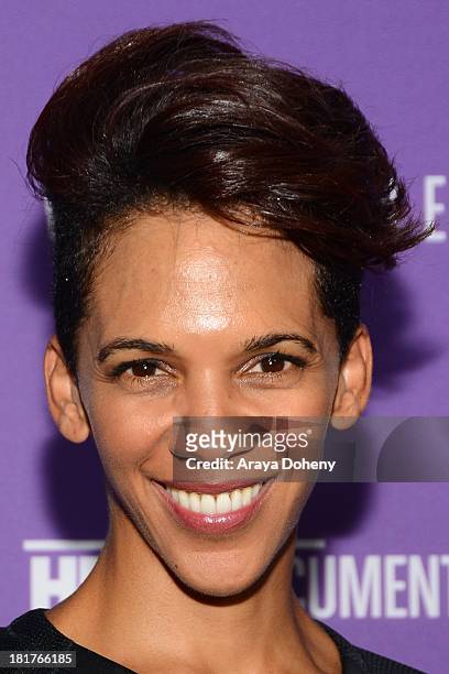 Marta Cunningham attends the Los Angeles premiere screening of "Valentine Road" at Museum Of Tolerance on September 24, 2013 in Los Angeles,...