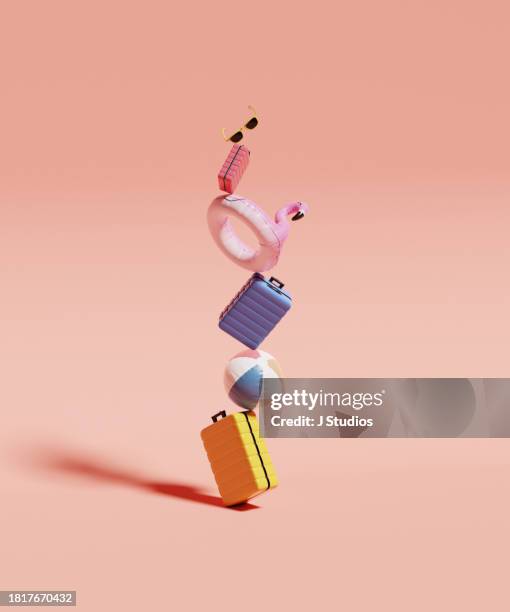 summer vacation concept - belongings stock pictures, royalty-free photos & images