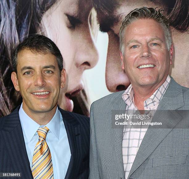 Producers Doug Mankoff and Andrew Spaulding attend the premiere of Relativity Media's "Romeo & Juliet" at ArcLight Hollywood on September 24, 2013 in...