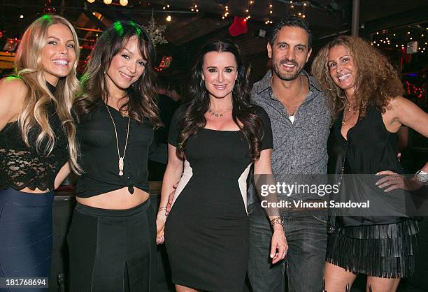 Jessica Canseco, Mayte Garcia, Kyle Richards, Mauricio Umansky and guest attend The Abbey's 8th annual Christmas in September event benefiting The...