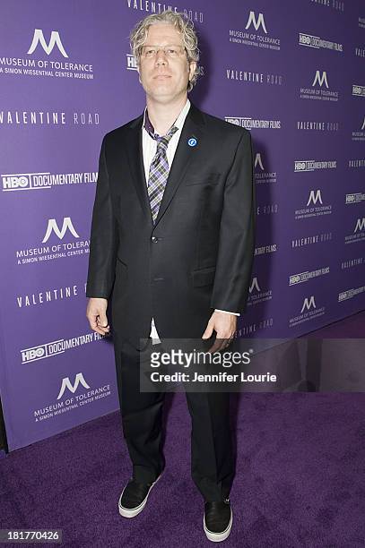 Producer Eddie Schmidt attends the Los Angeles premiere screening of 'Valentine Road' at The Museum of Tolerance on September 24, 2013 in Los...