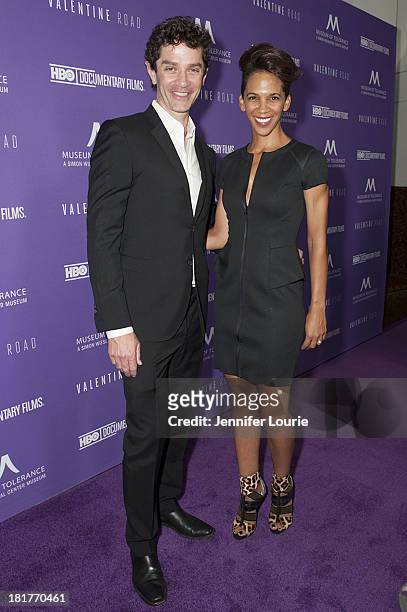 Actor James Frain and director Marta Cunningham attends the Los Angeles premiere screening of 'Valentine Road' at The Museum of Tolerance on...