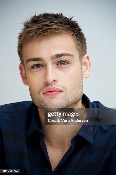 Douglas Booth at the "Romeo And Juliet" Press Conference at the Four Seasons Hotel on September 24, 2013 in Beverly Hills, California.