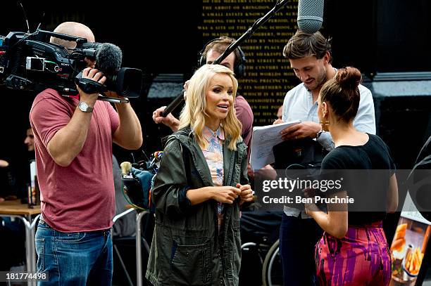 Katie Piper sighted in London on September 24, 2013 in London, England.