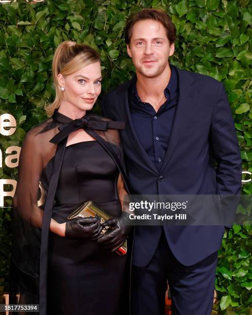 Margot Robbie and Tom Ackerley attend the 2023 Gotham Awards at Cipriani Wall Street on November 27, 2023 in New York City.