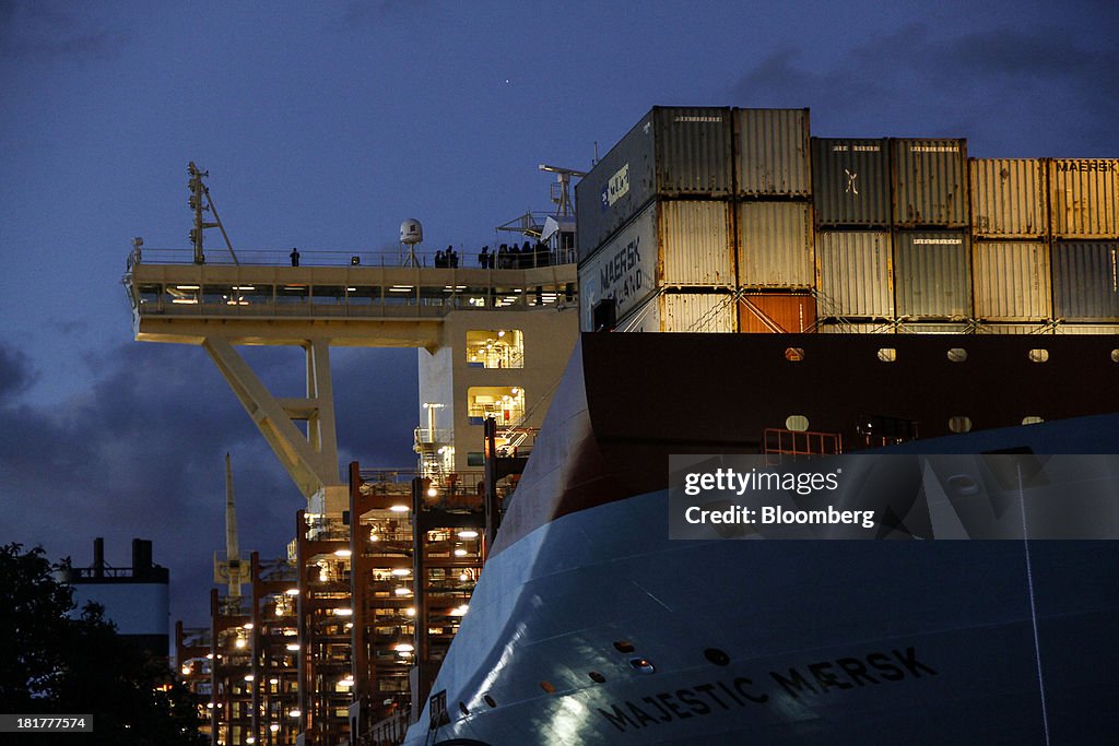 Aboard The Majestic Maersk Triple E Class Container Ship