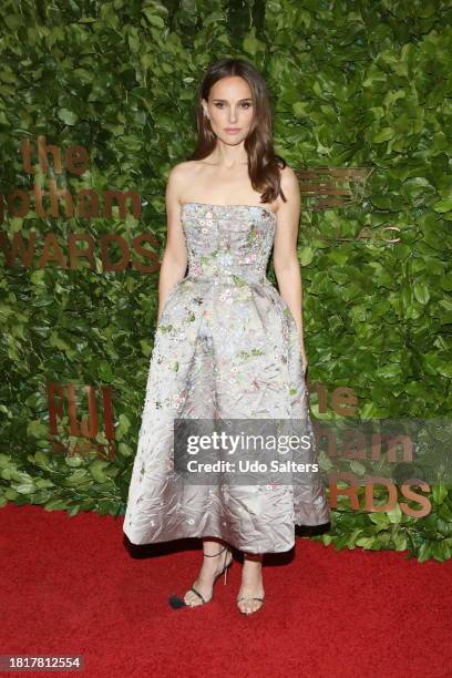 Natalie Portman during the 2023 Gotham Awards at Cipriani Wall Street on November 27, 2023 in New York City.