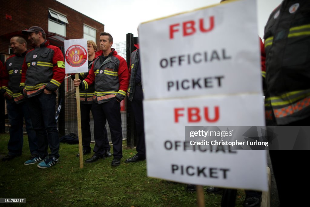 Firefighters Strike Across the Country For Four Hours In Pensions Row