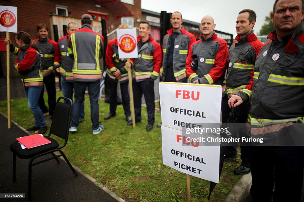 Firefighters Strike Across the Country For Four Hours In Pensions Row