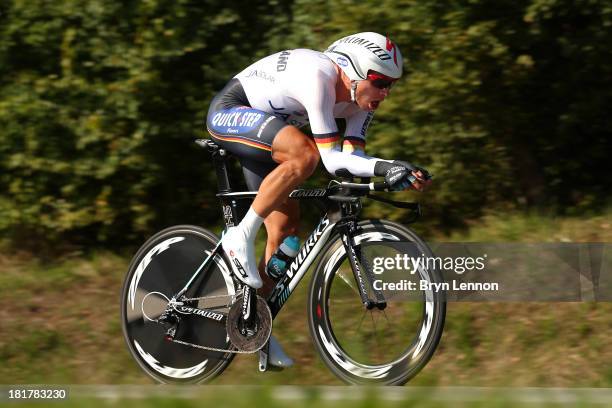 Tony Martin of Germany in action during the Elite Men's Time Trial, from Montecatini Terme to Florence on September 25, 2013 in Florence, Italy.
