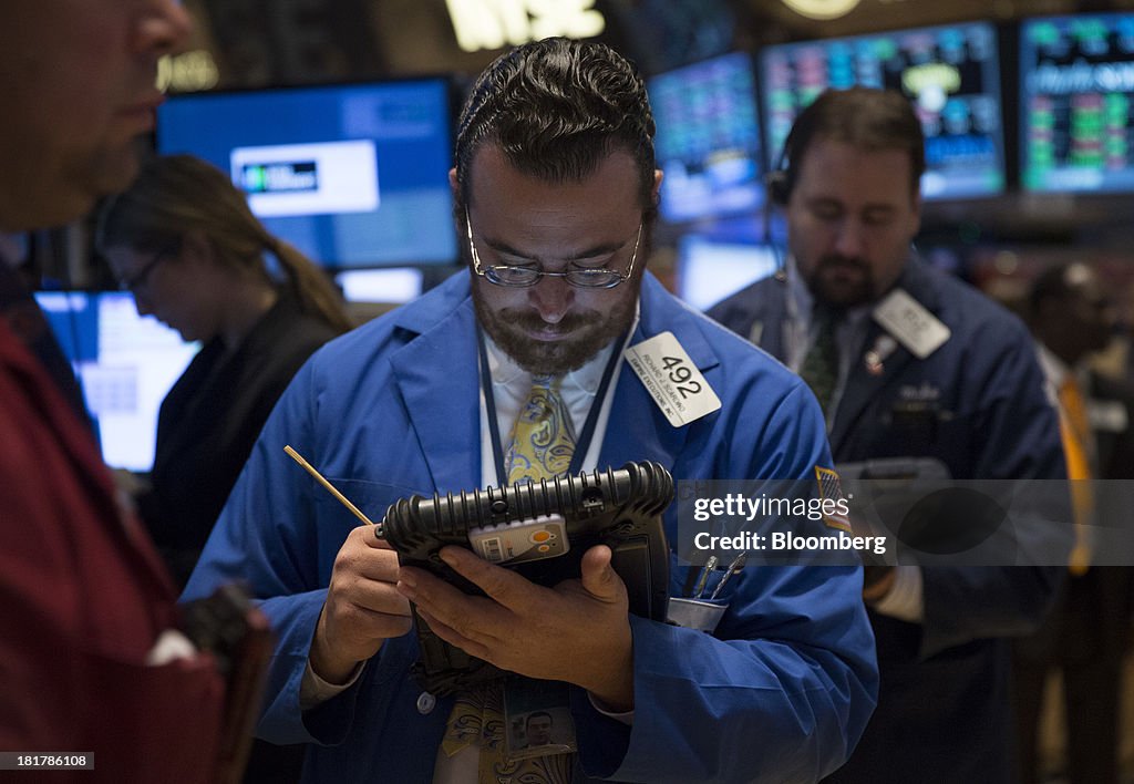 World Leaders Visit The NYSE As Stocks Fluctuate