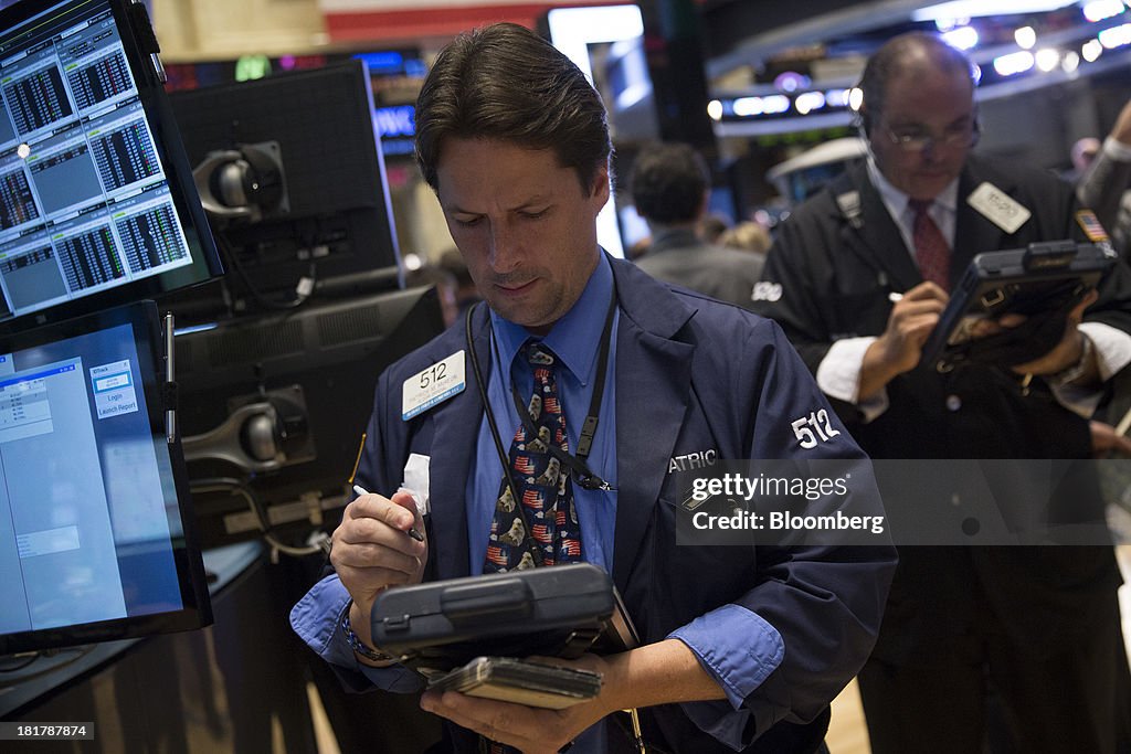 World Leaders Visit The NYSE As Stocks Fluctuate