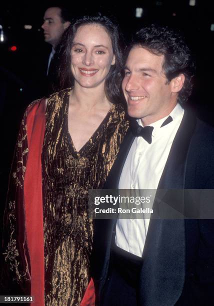 Actress Madeleine Stowe and actor Brian Benben attend the 16th Annual CableACE Awards on January 15, 1995 at the Wiltern Theatre in Los Angeles,...
