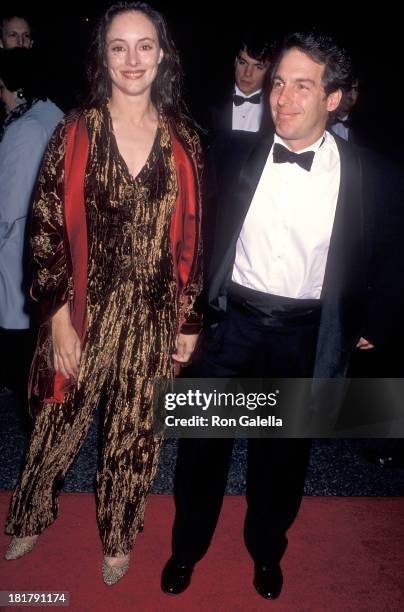 Actress Madeleine Stowe and actor Brian Benben attend the 16th Annual CableACE Awards on January 15, 1995 at the Wiltern Theatre in Los Angeles,...