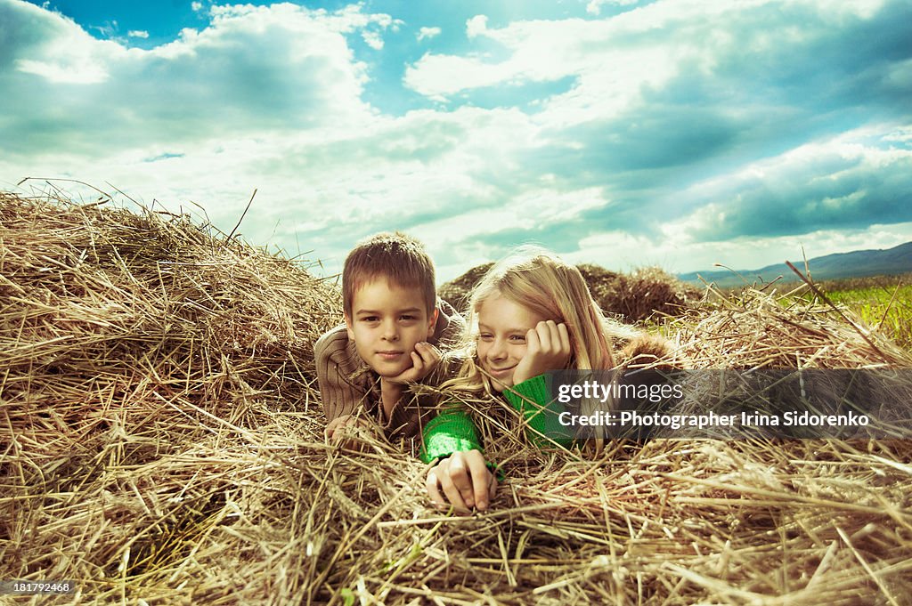 Children in the field