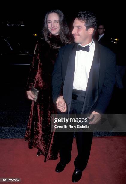 Actress Madeleine Stowe and actor Brian Benben attend the 17th Annual CableACE Awards on December 2, 1995 at the Wiltern Theatre in Los Angeles,...