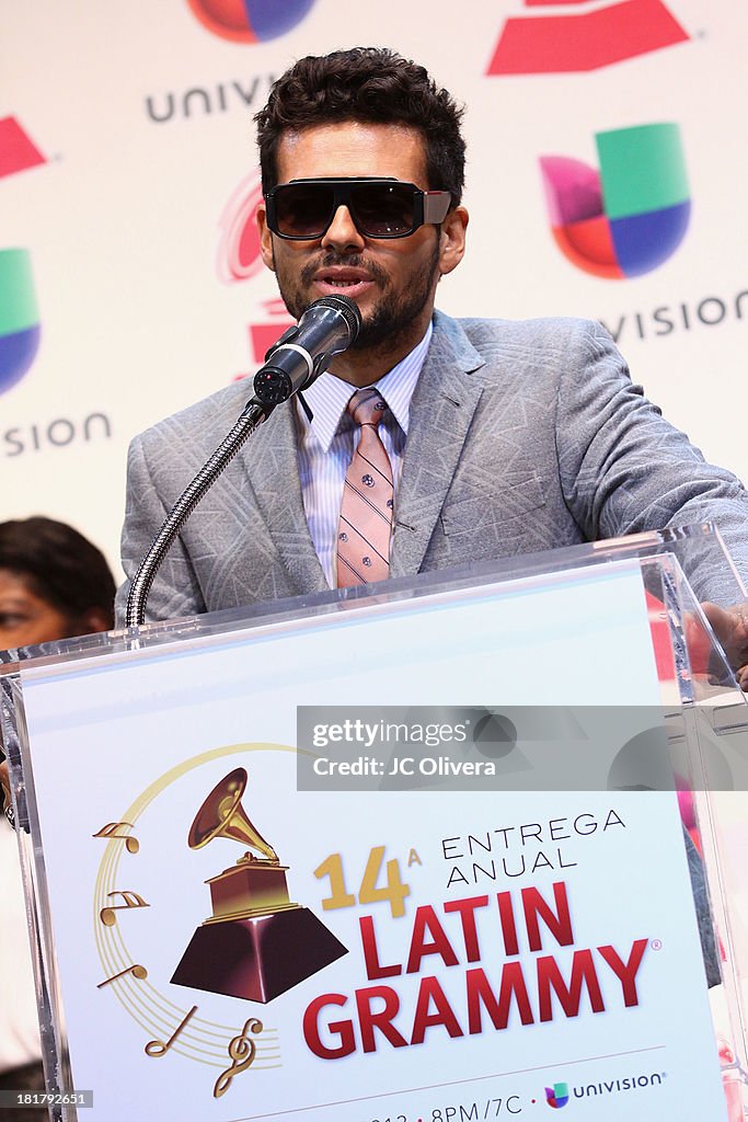 Roby Da Rosa Singer Singer Robi Draco Rosa announces The 14th Annual Latin GRAMMY Awards ...