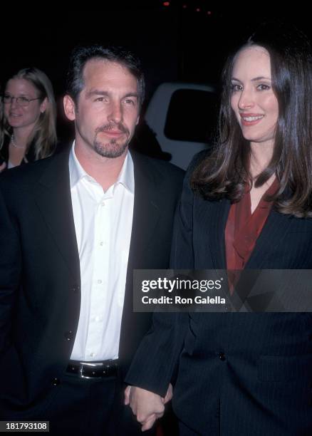 Actor Brian Benben and actress Madeleine Stowe attend the "Meet Joe Black" Beverly Hills Premiere on November 10, 1998 at the Academy Theatre in...