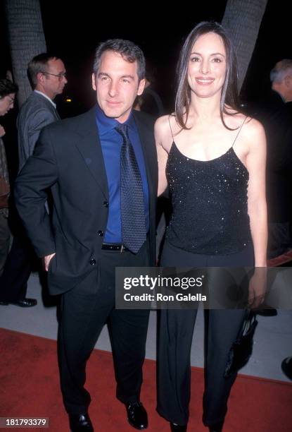 Actor Brian Benben and actress Madeleine Stowe attend the "Playing by Heart" Beverly Hills Premiere on December 10, 1998 at the Academy Theatre in...