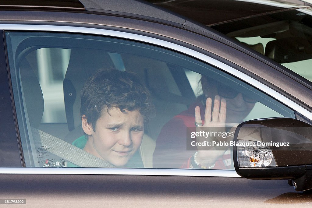 Princess Elena Of Spain And Her Son Felipe Juan Froilan Leave Quiron princess-elena-of-spain-and-her-son-felipe-juan-froilan-leave-quiron