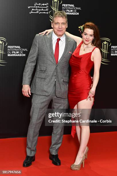 Holt McCallany and Desiree Bressend attend the "Memory" Premiere during the 20th Marrakech International Film Festival on November 27, 2023 in...