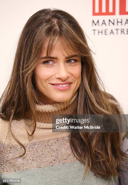 Playwright Amanda Peet attending the Meet & Greet for the MTC Production of 'The Commons of Pensacola' at the Manhattan Theatre Club Rehearsal...